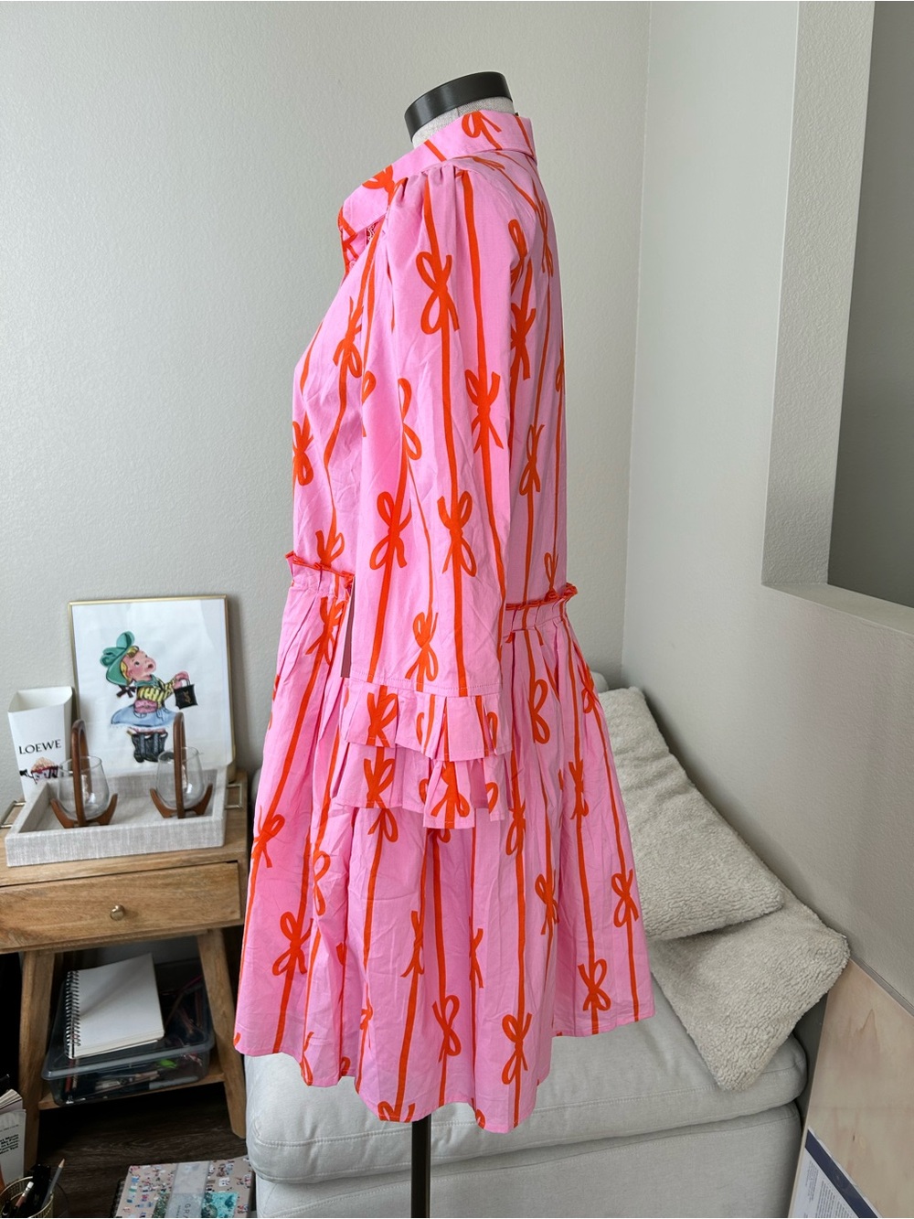 Ivy City Co Pink Button-Front Dress - Picture 3 of 11